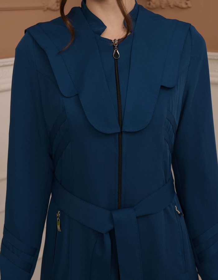 Modest Women Prada Topcoat 1226 - Turquoise