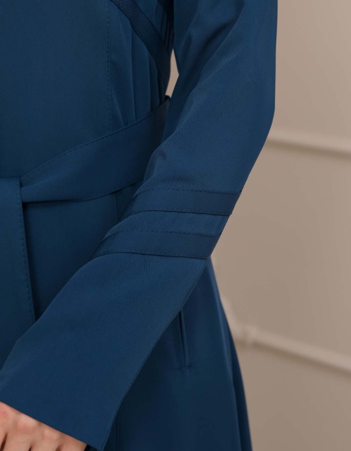 Modest Women Prada Topcoat 1226 - Turquoise