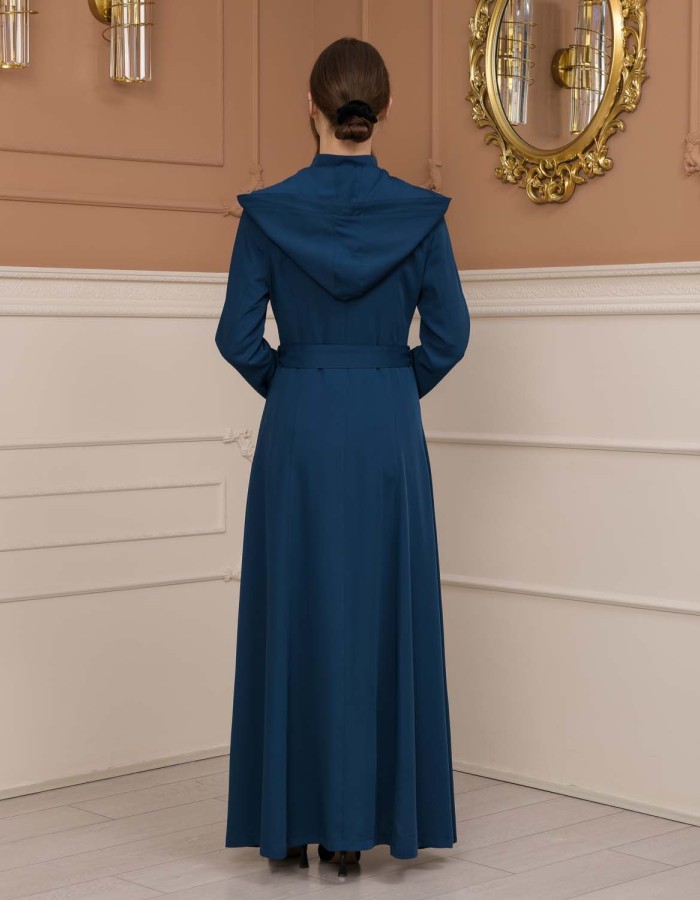 Modest Women Prada Topcoat 1226 - Turquoise