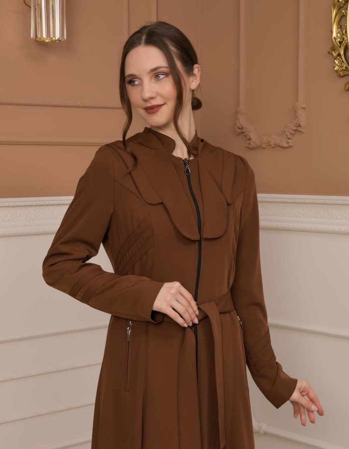 Modest Women Prada Topcoat 1226 - tan