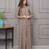 Hooded Belted Hijabi Prada Topcoat 1232 - beige