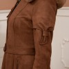Shaomah Winter Coat with Fur Hood - Code 1361 - brown