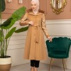 Trench Coat Wool Mohair Code 1364 - Tabak
