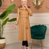 Trench Coat Wool Mohair Code 1364 - Tabak