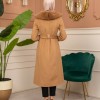 Trench Coat Wool Mohair Code 1364 - Tabak