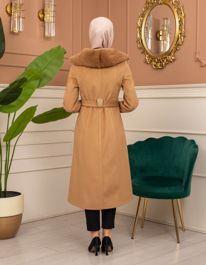 Trench Coat Wool Mohair Code 1364 - Tabak