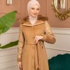 Trench Coat Wool Mohair Code 1364 - Tabak