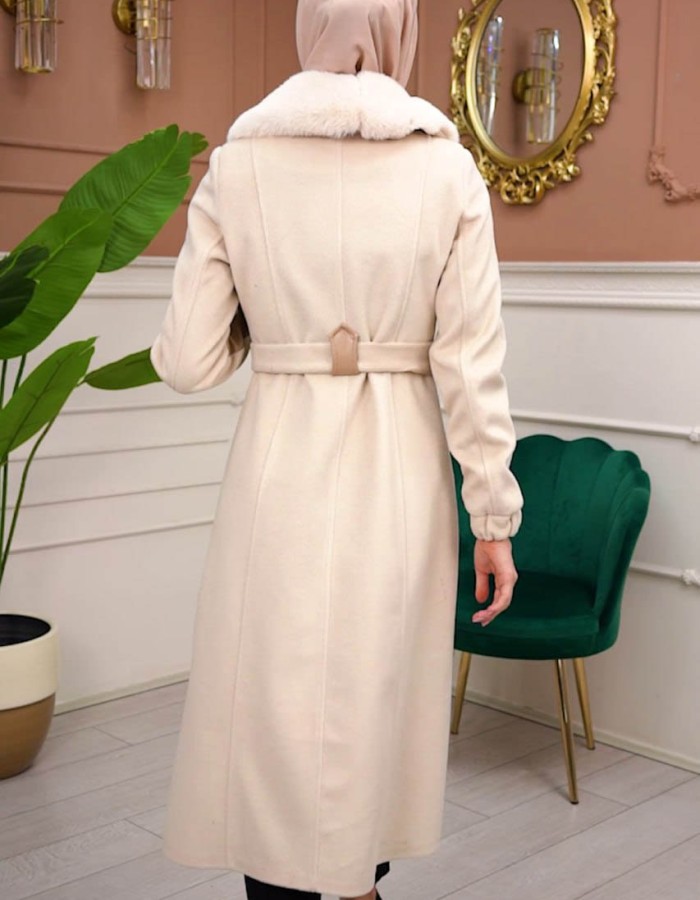 Trench Coat Wool Mohair Code 1364 - Beige