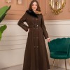 Women’s Winter Wool Coat 1370  - Braun