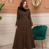 Women’s Winter Wool Coat 1370  - Braun
