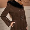Women’s Winter Wool Coat 1370  - Braun