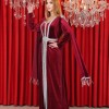 Velvet Kaftan - Code 4121 - burgundy