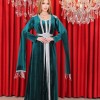 Velvet Kaftan - Code 4121 - khaki