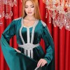 Velvet Kaftan - Code 4121 - khaki
