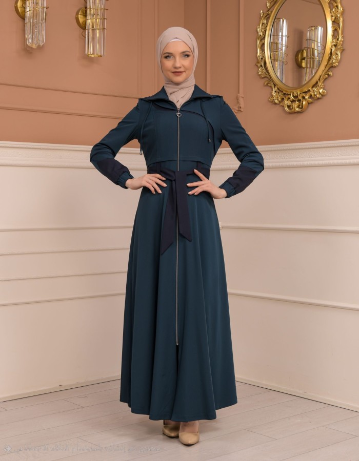 Womens Summer Long Coat Prada - Code 1234 - turquoise
