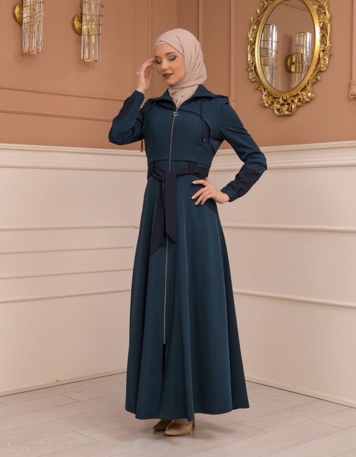 Womens Summer Long Coat Prada - Code 1234 - turquoise