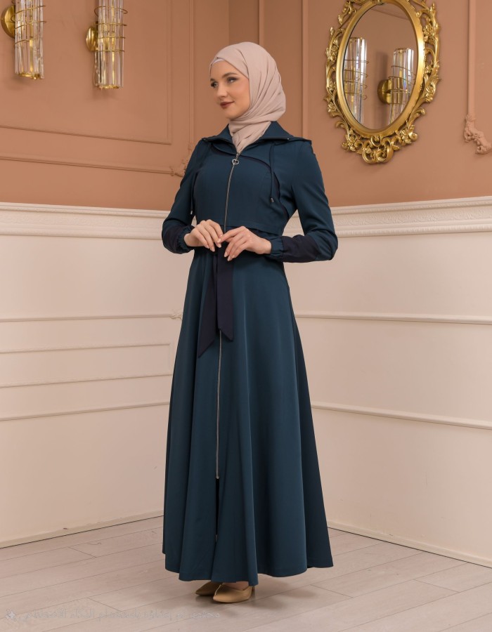 Womens Summer Long Coat Prada - Code 1234 - turquoise