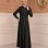 Eleganter luxuriöser Prada-Mantel mit abnehmbarem Kapuzenkragen 1234 - Schwarz