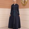 Womens Summer Long Coat Prada - Code 1234 - Dunkelblau