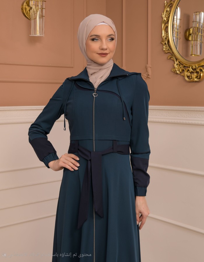 Womens Summer Long Coat Prada - Code 1234 - turquoise