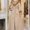 Langer Wintermantel in Wildleder-Optik mit Fellkragen 1390 - Beige