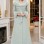 Eleganter Wintermantel aus geripptem Stoff mit Kunstpelz 1392 - Mint