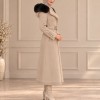 1397 ترانشكوت ميدي جو كبيشون  - Beige