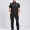 Men’s sporty pyjama set with zip and subtle print 2201 - black