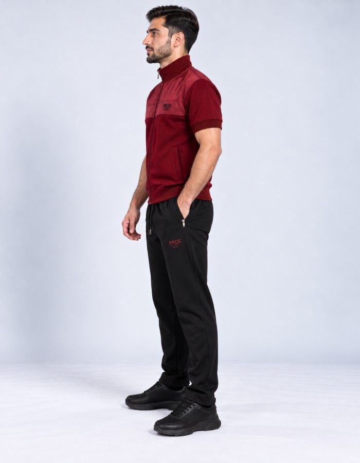 2201  بيجاما رجالي PROS - burgundy
