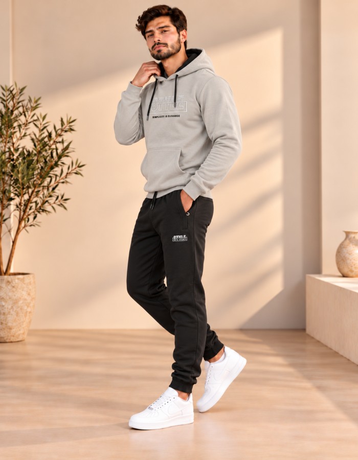 2216 بيجمة رجالي  - gray