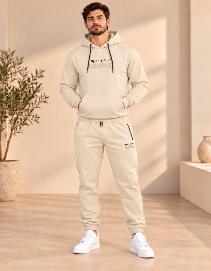 2217 بيجمة رجالي  - beige