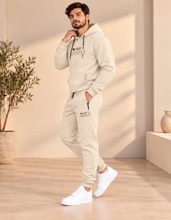2217 بيجمة رجالي  - Beige