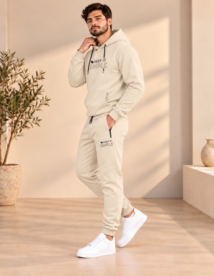 2217 بيجمة رجالي  - beige