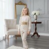 Mädchen Winter Sport-Strickset RUN 3109 - Beige