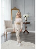 Mädchen Winter Sport-Strickset RUN 3109 - Beige