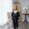 Mädchen Winter Sport-Strickset RUN 3109 - Dunkelblau