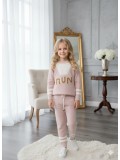 Mädchen Winter Sport-Strickset RUN 3109 - Rosa