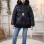 Mädchen Regenjacke mit weichem Fellfutter und Kapuze 5008 - Dunkelblau