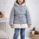 Girls' Waterproof Puffer Jacket with Soft Fur Lining and Hood 5008 - gray