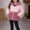 Girls' Winter Jacket with Faux Fur Detail 5011  - pink