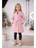 Eleganter Wintermantel für Mädchen 5108  - Rosa