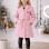 Eleganter Wintermantel für Mädchen 5108  - Rosa