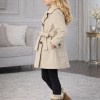 5109 جاكيت جوخ بناتي  - crem