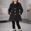 Mädchen-Trenchcoat aus Wollstoff 5109  - Schwarz