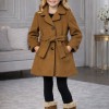 5109 جاكيت جوخ بناتي  - brown