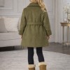 5109 جاكيت جوخ بناتي  - Khaki