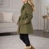 5109 جاكيت جوخ بناتي  - Khaki