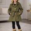 5109 جاكيت جوخ بناتي  - Khaki
