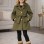 Mädchen-Trenchcoat aus Wollstoff 5109  - Khaki