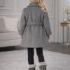 5109 جاكيت جوخ بناتي  - Grau